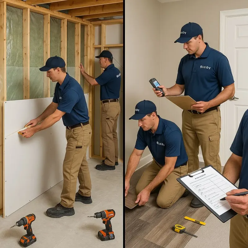 Repairs and Reconstruction process in Minier, IL